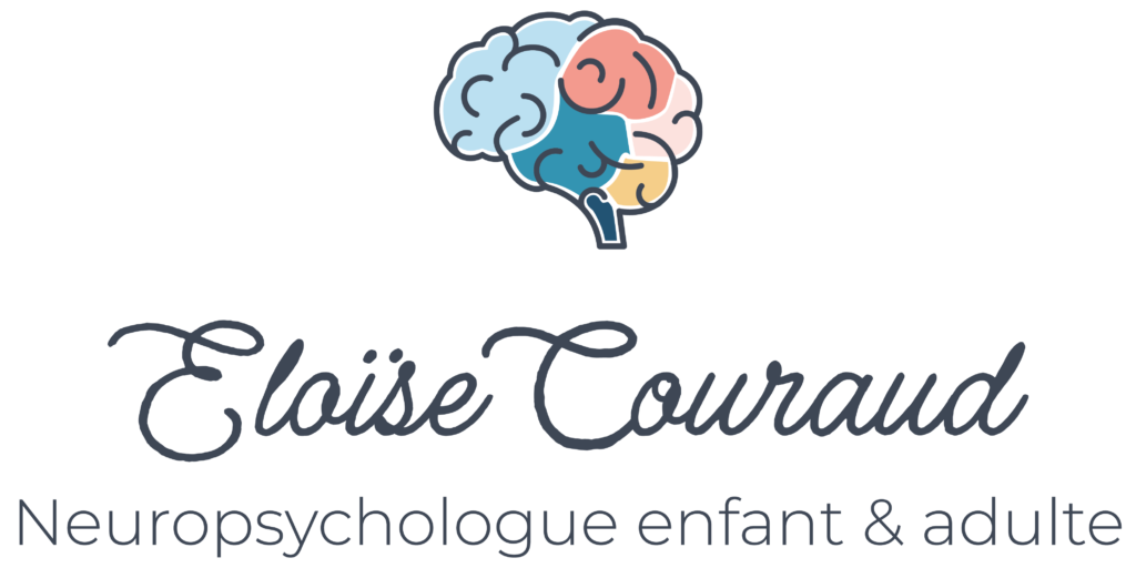logo eloise couraud, cerveau et tâche de couelurs